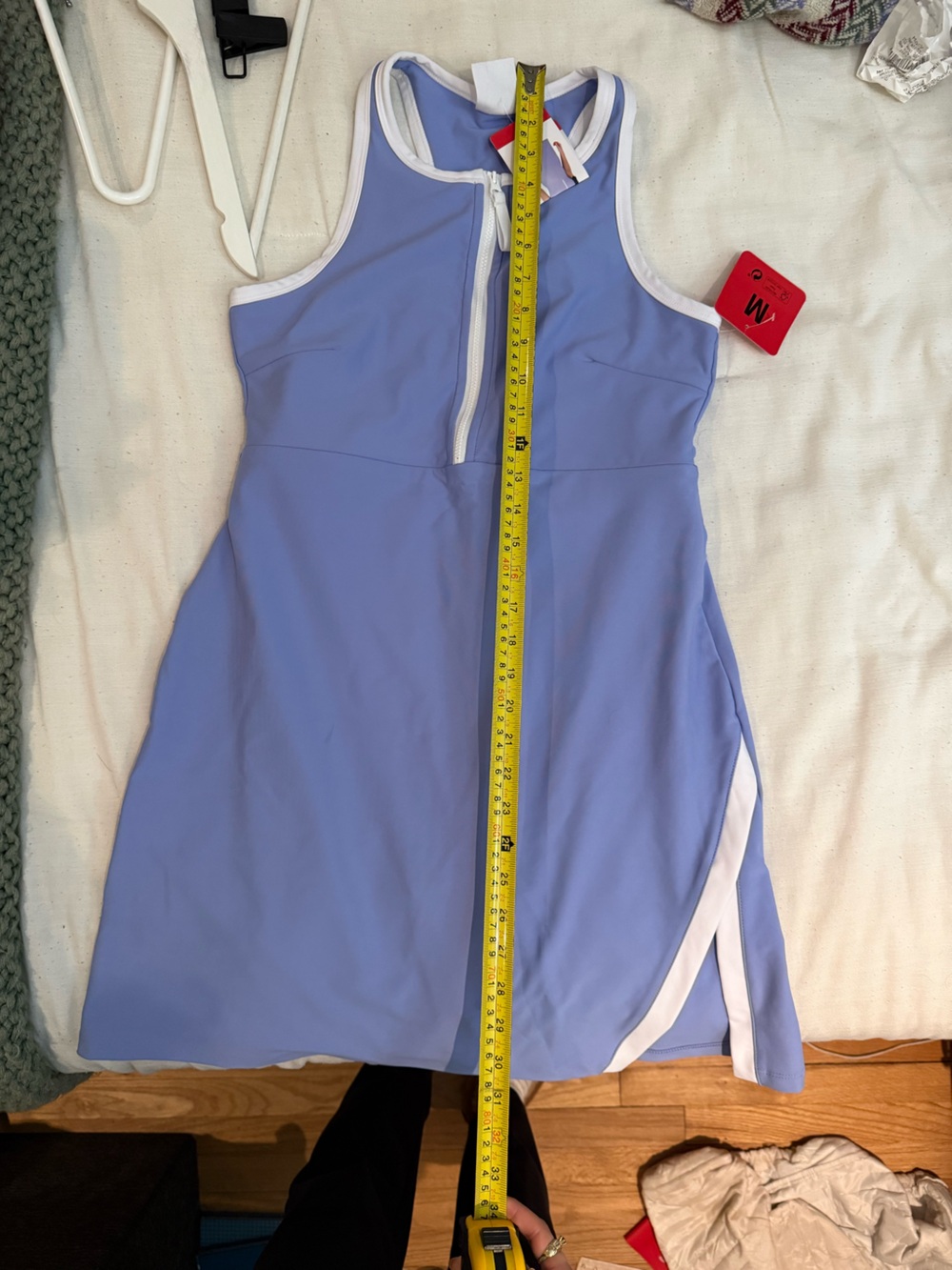 Sleeveless One-Piece with shorts and White Trim